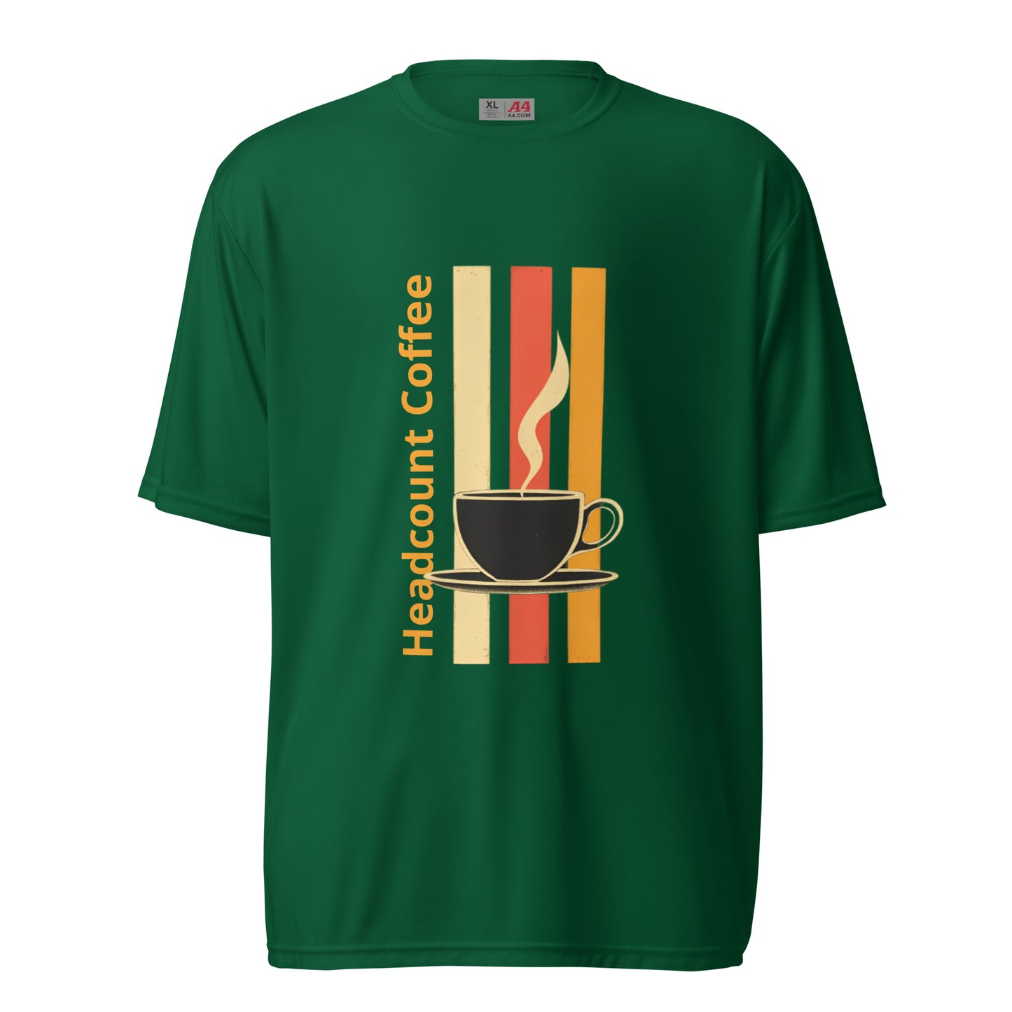 Headcount Coffee performance crew neck t-shirt