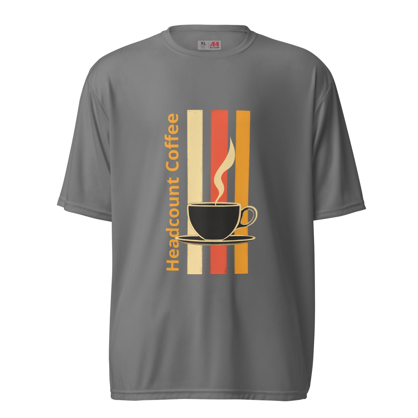 Headcount Coffee performance crew neck t-shirt